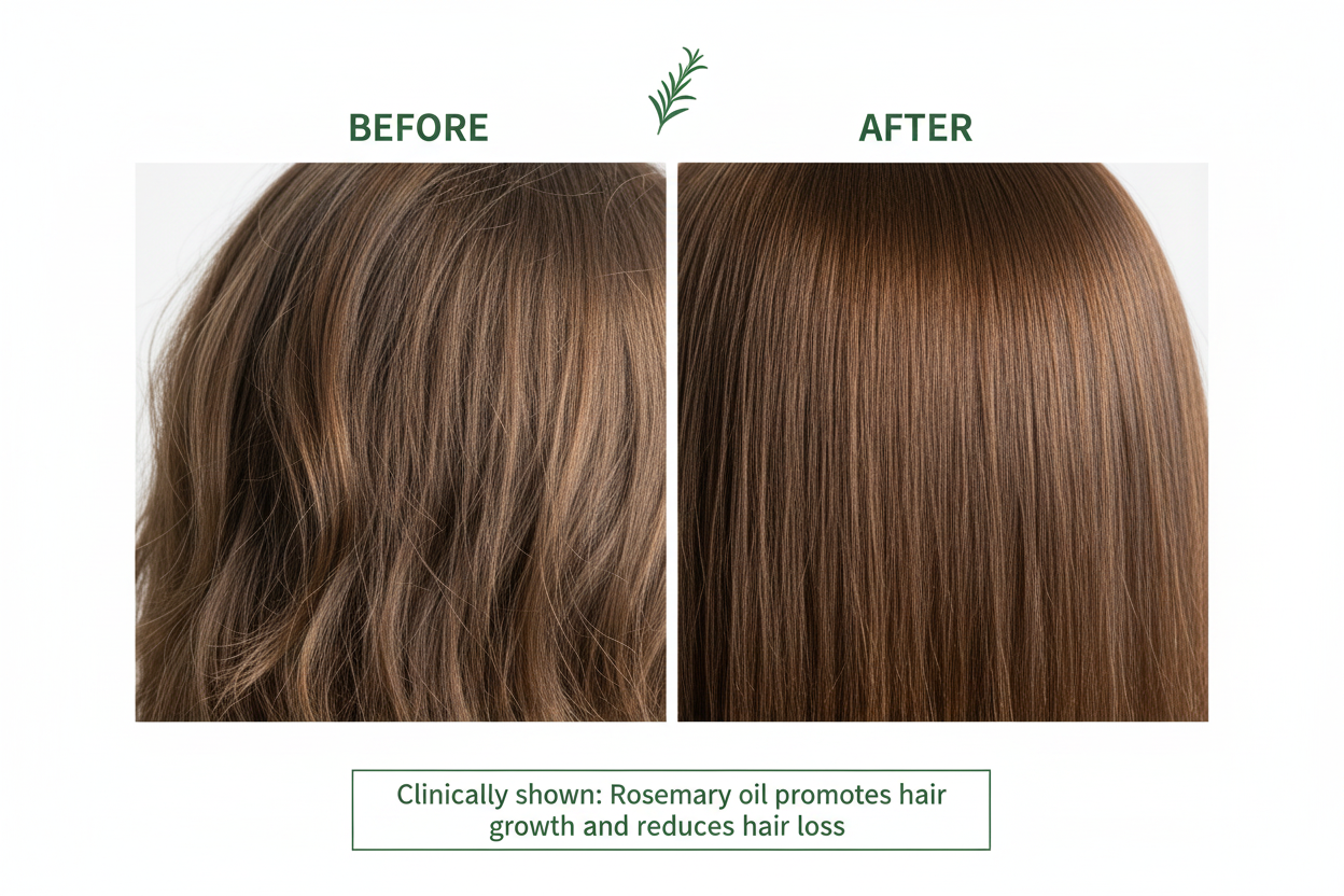 Rosemary Oil Hair Before & After